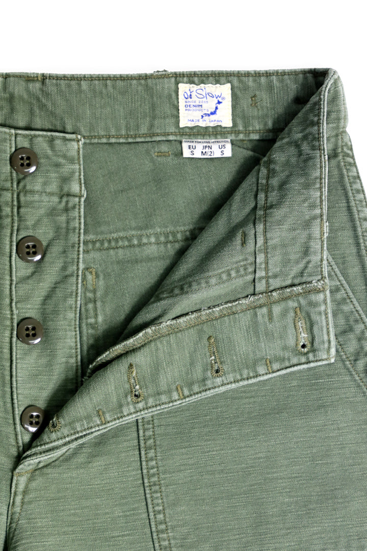 01-5002-216 US ARMY FATIGUE PANTS USED WASH (REGULAR FIT)