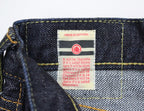 0105SP 15.7oz Deep Colored Indigo Going to Battle Label narrow tapered (One Wash)