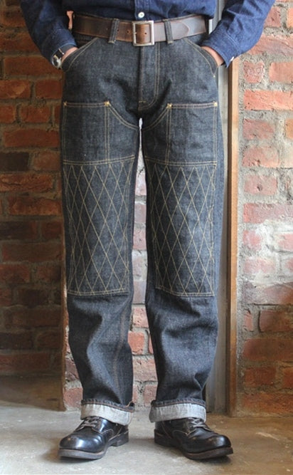 TRP1606BK 14.5OZ "W Knee Standard Black Dirt Denim" (ONE WASH)