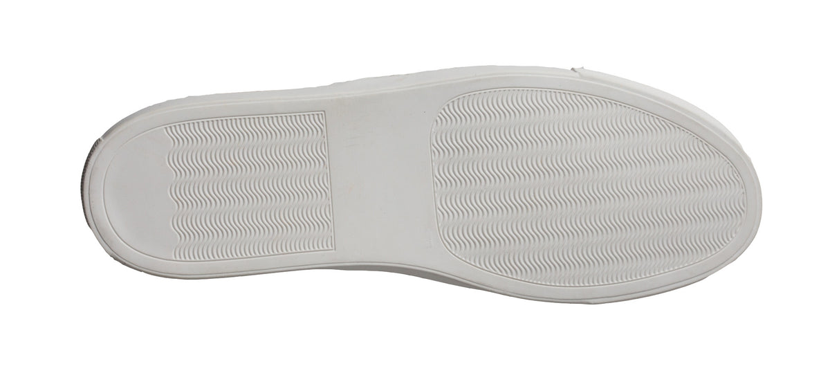 "STANLEY" LACE UP LEATHER SNEAKER (WHITE, BLACK)