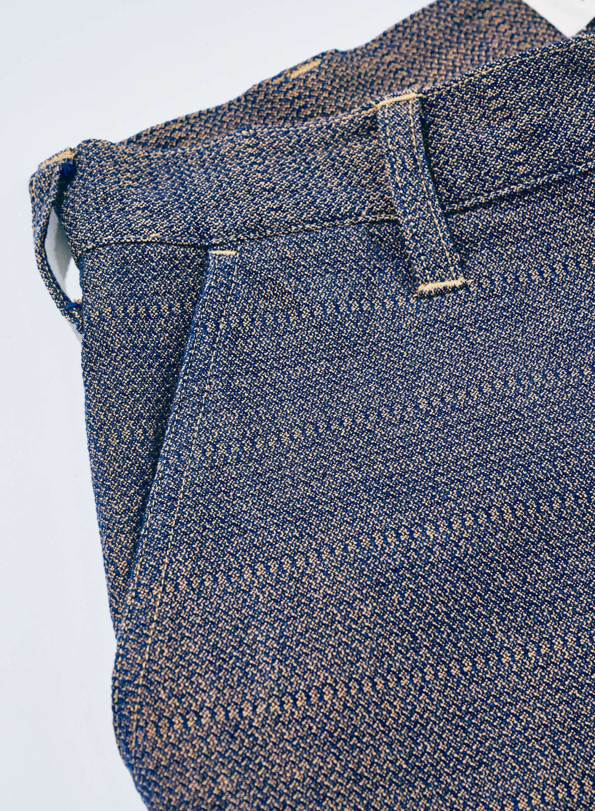SJAP26-KSK Kanoko Aimadara Trousers (INIDGO x BROWN)