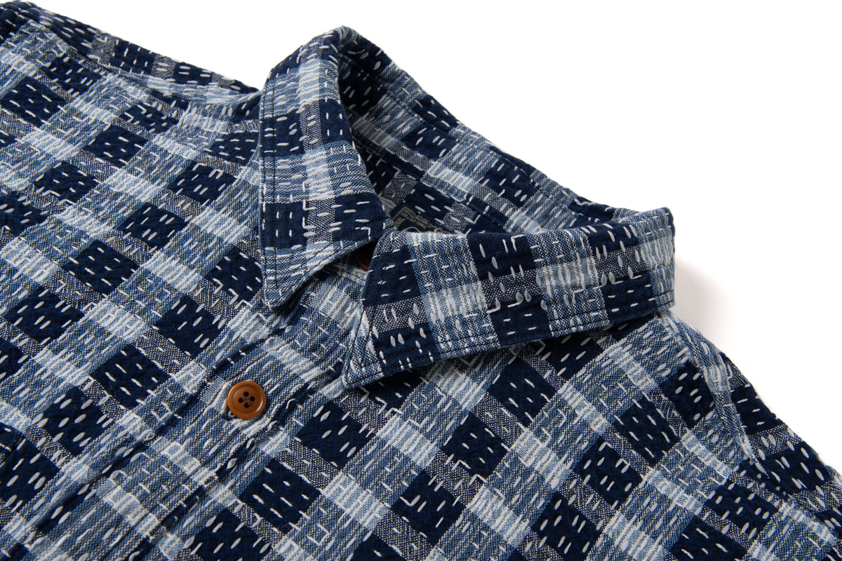 5737 INDIGO NORAGI SASHIKO Work Shirts