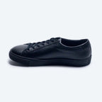"STANLEY" LACE UP LEATHER SNEAKER (WHITE, BLACK)