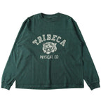 BR-25341 Pigment Dye 14/- GOAT L/S FOOTBALL T-shirt 【TRIBECA】