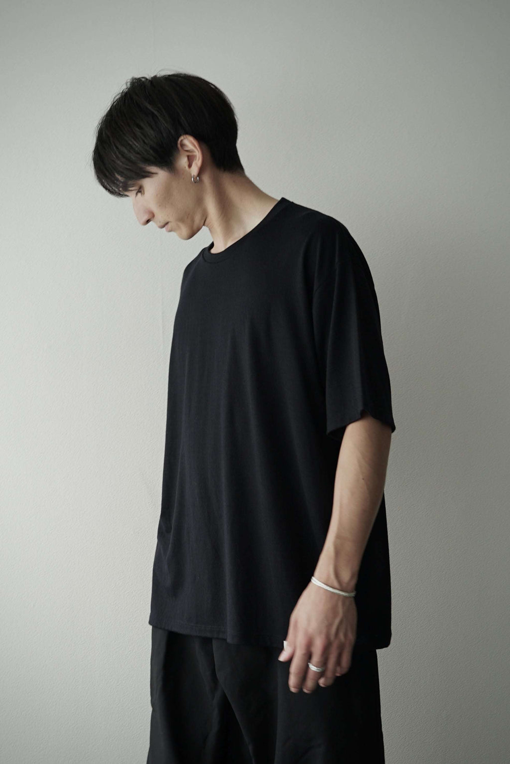 【CAPERTICA】CAP70802-_2 Super140s Washable Wool Jersey / S140 Wool Tee
