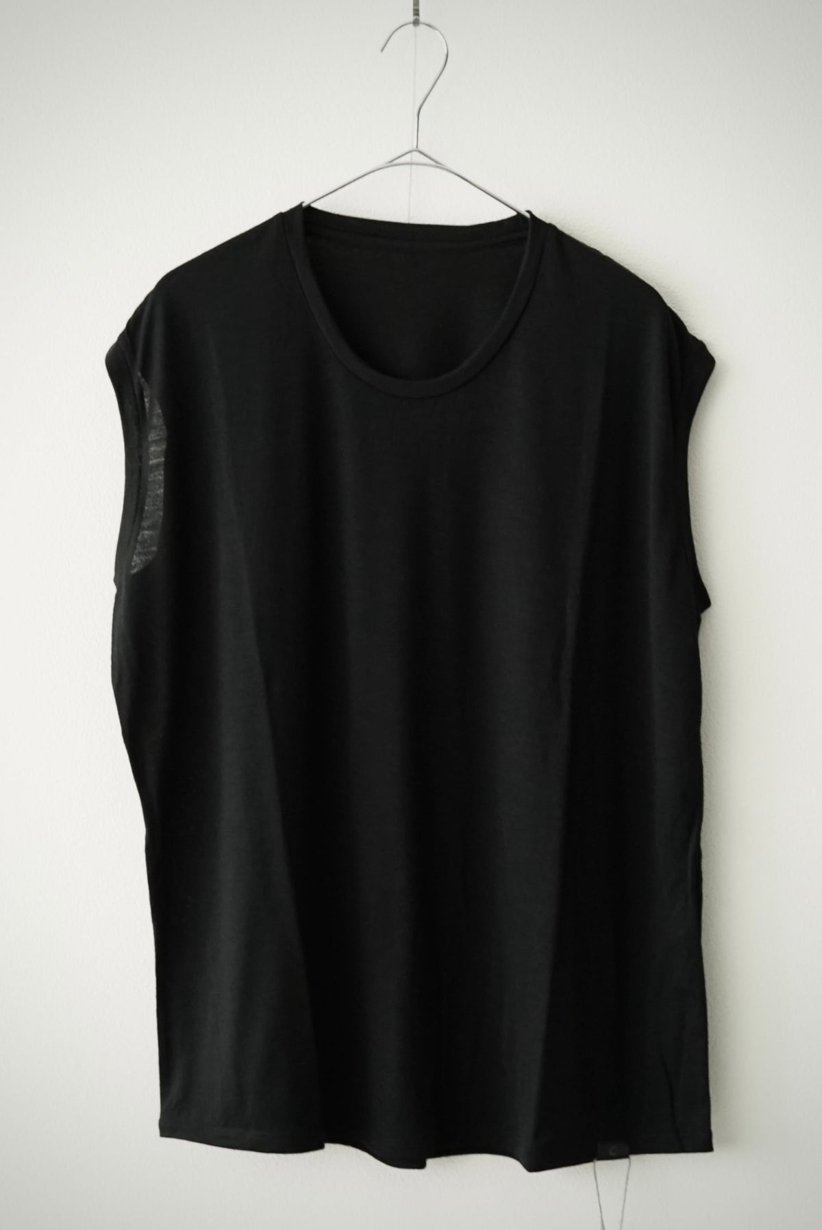 【CAPERTICA】CAP711CS02 Super120s Washable Wool jersey / Loosey Tank_Top