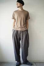 241PT05 Silk/Linen Gaba / W-Tuck Pants