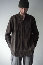 241SH08 Natural Dyed Linen / Granpa Shirts