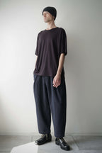245PT08 Sashiko / W-Tuck Pants (SUMI+INDIGO)
