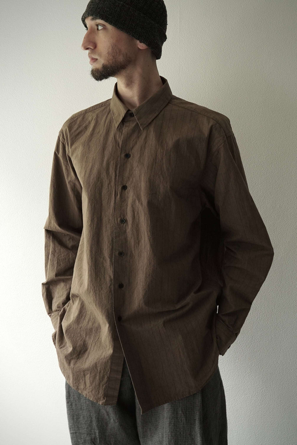 245SH03 Cotton/Linen Stripe / The Shirts