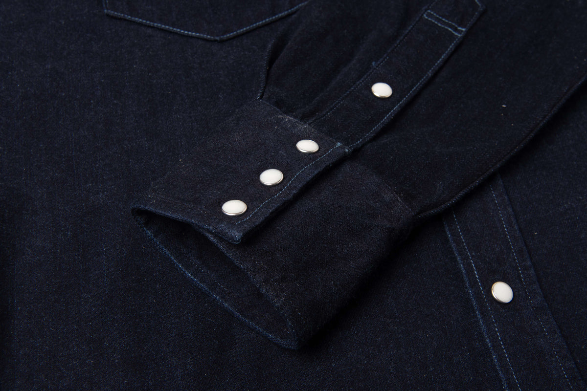 【Pre-Order】D5744 12oz KYOTO AQUA INDIGO Western Denim Shirts