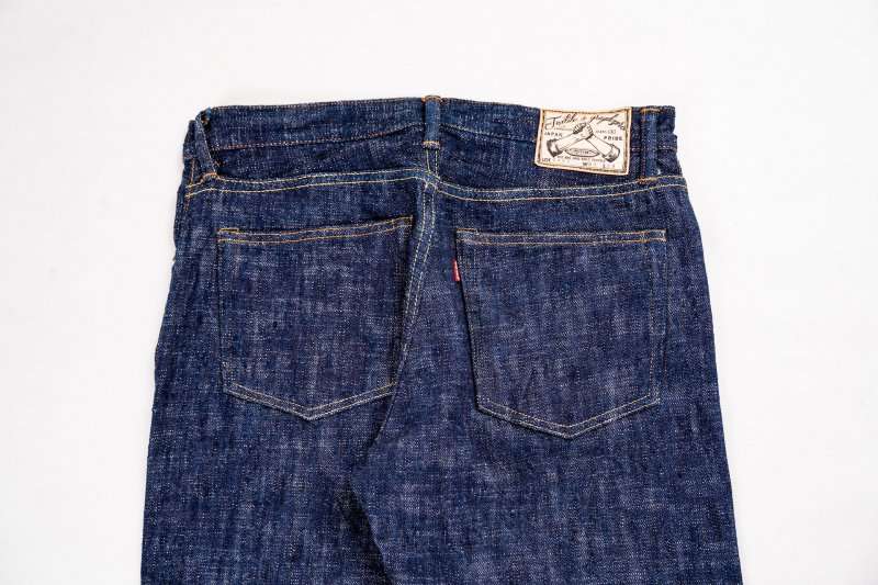 GZ-15SLSTSK-0611 15oz Kase (Skein) Dyed Slim Straight Jeans GRN