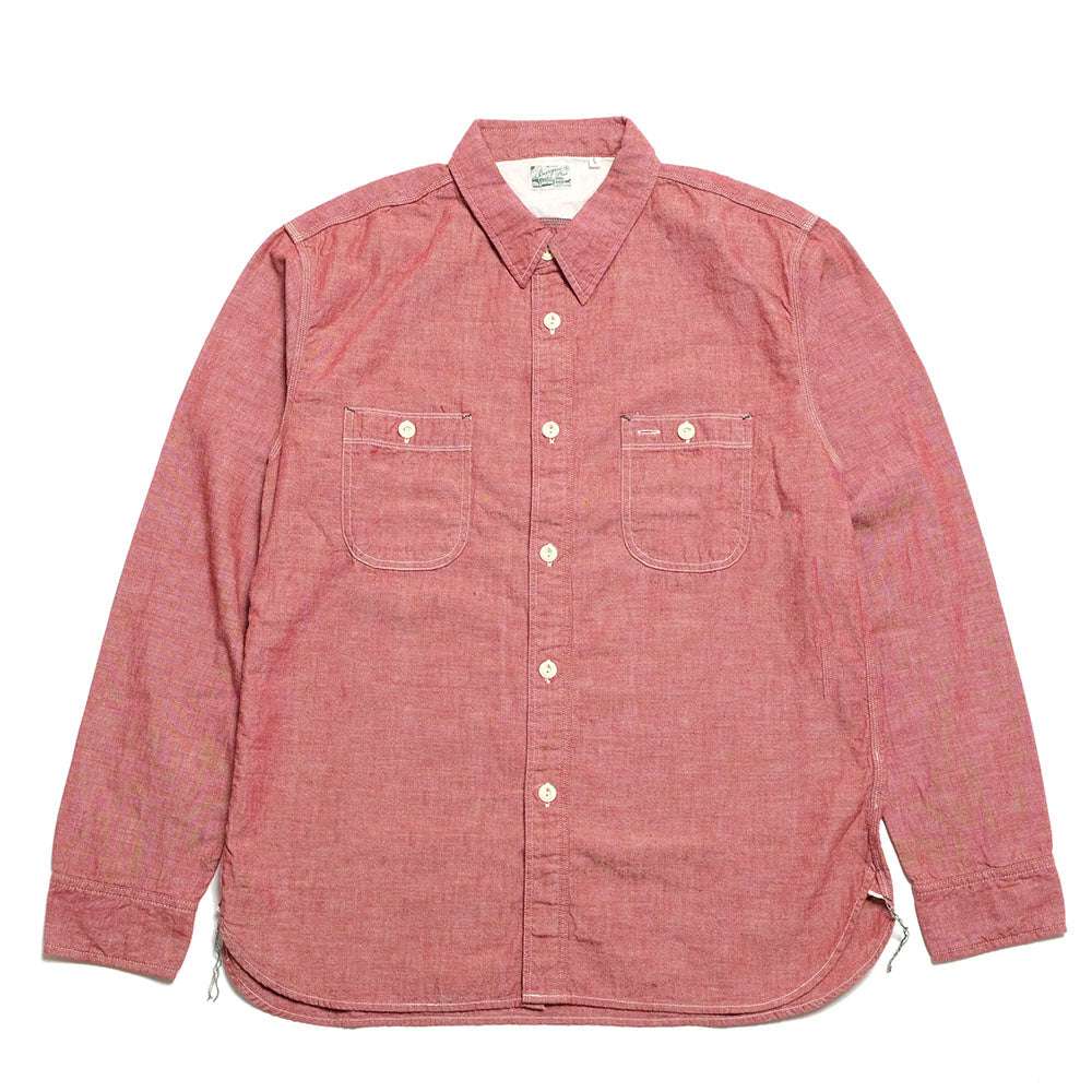 HBP-300CH Chambray Work Shirt (Indigo,Red,Off white)