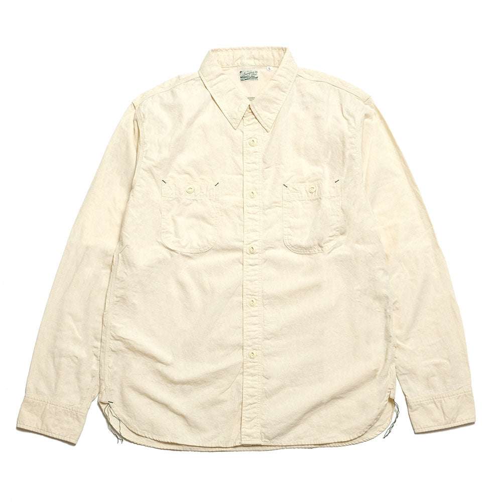 HBP-300CH Chambray Work Shirt (Indigo,Red,Off white)