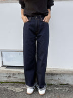 ONI-L722-12Z 12oz Selvedge Denim Super Wide Straight Zip-fly【WOMEN'S】