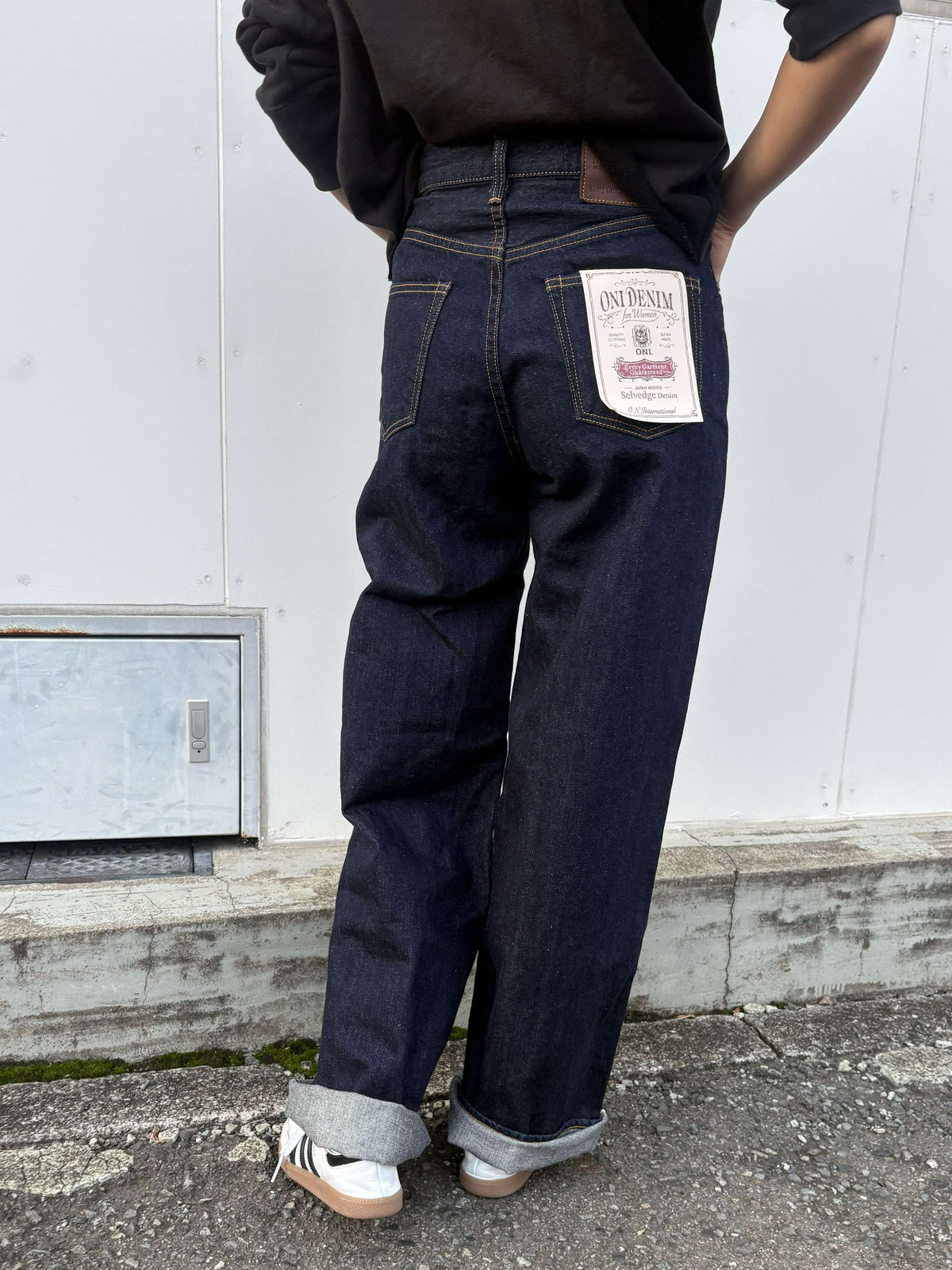 ONI-L722-12Z 12oz Selvedge Denim Super Wide Straight Zip-fly【WOMEN'S】