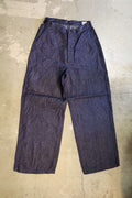 01-V5130-L81  WWII 40'S U.S NAVY LINEN DENIM UTILITY TROUSERS