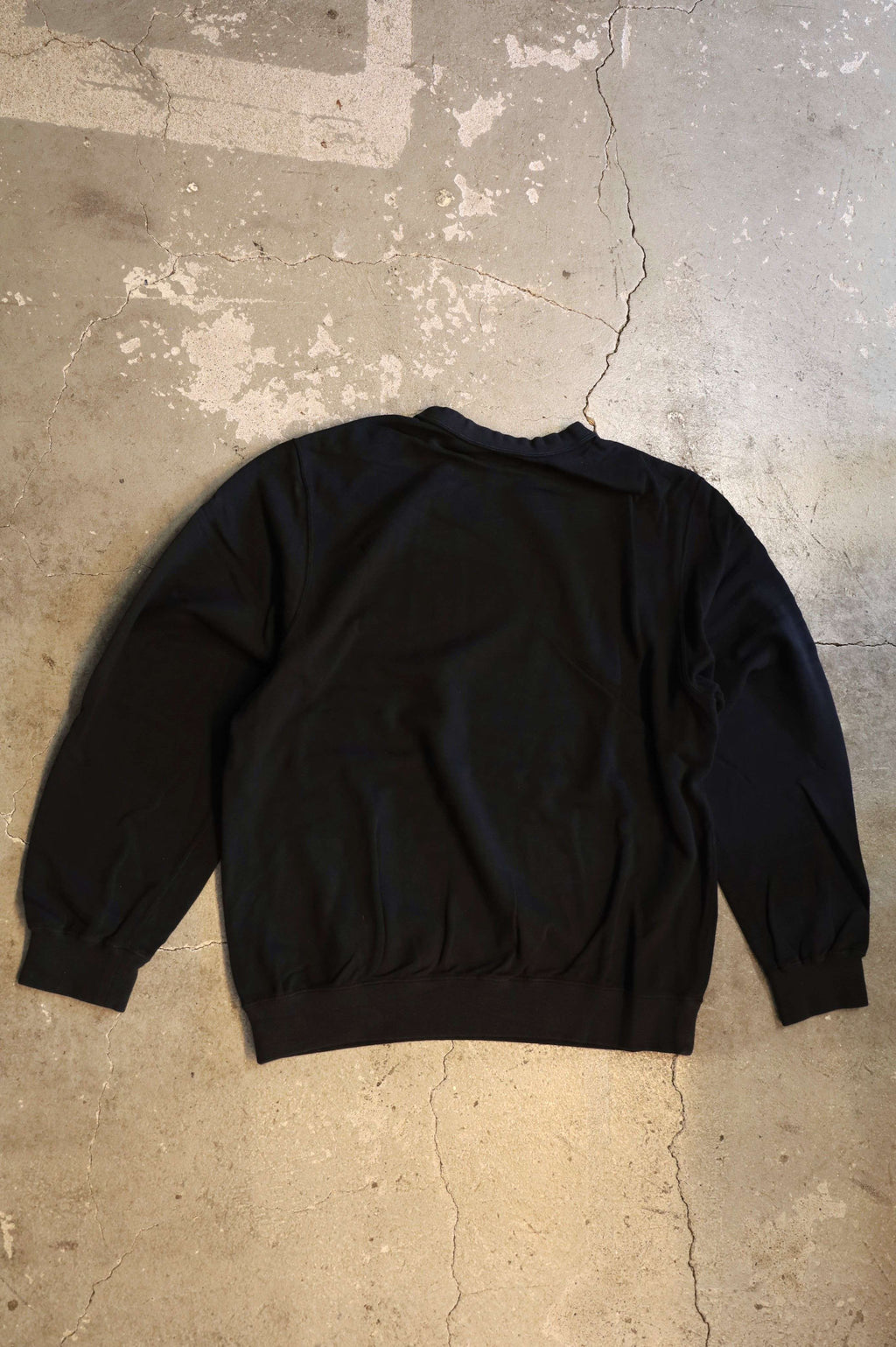 01-0044 Light Weight French Terry Crewneck Sweat Shirt (02 NAVY)