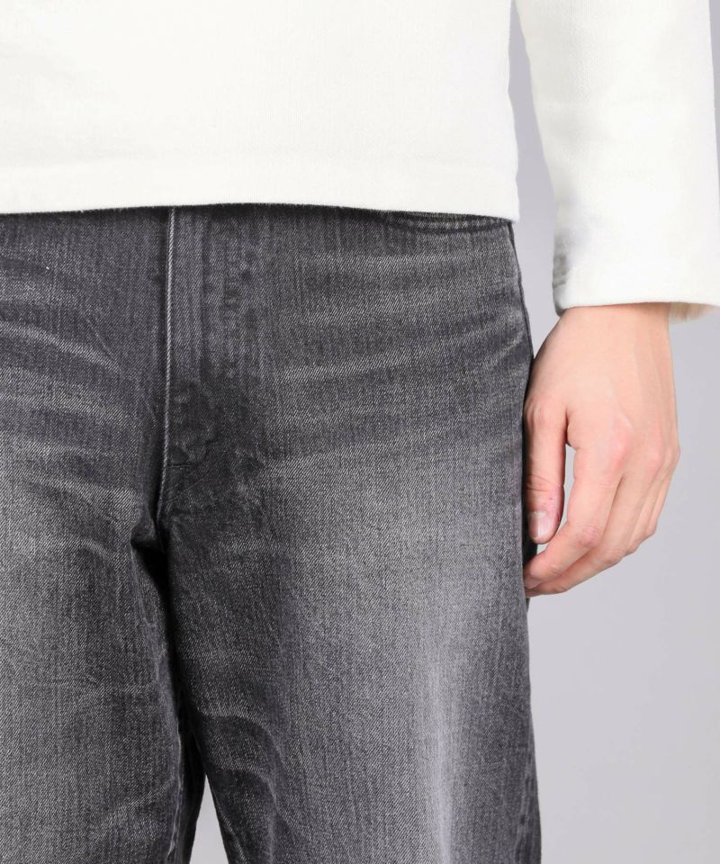 J514 14oz USED BLACK LOOSE STRAIGHT