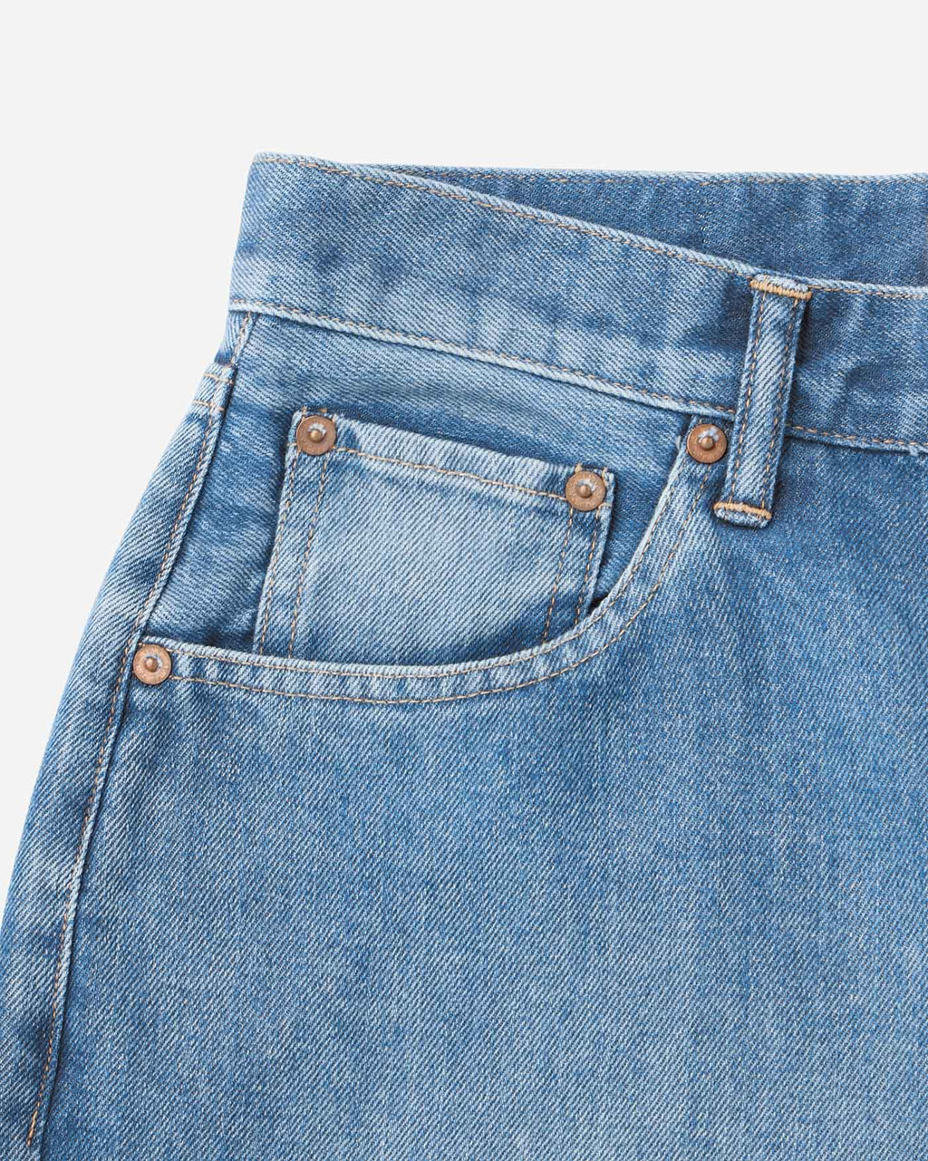 JMJA0900 (M01) 9oz Light Loose Jeans Medium Indigo