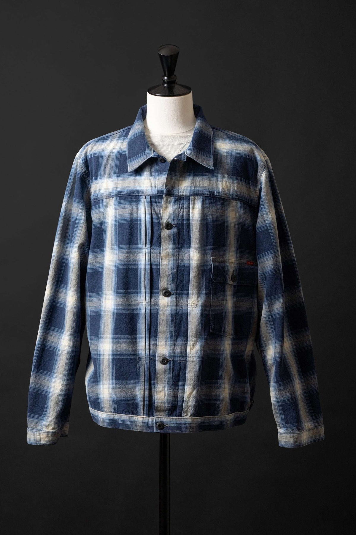 M6010J INIDIGO CHECK JACKET