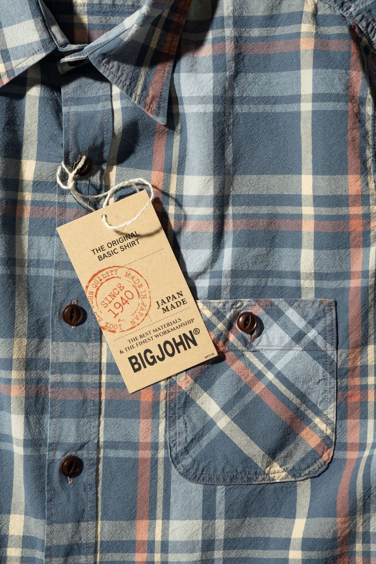 MS012G INIDIGO CHECK SHIRT