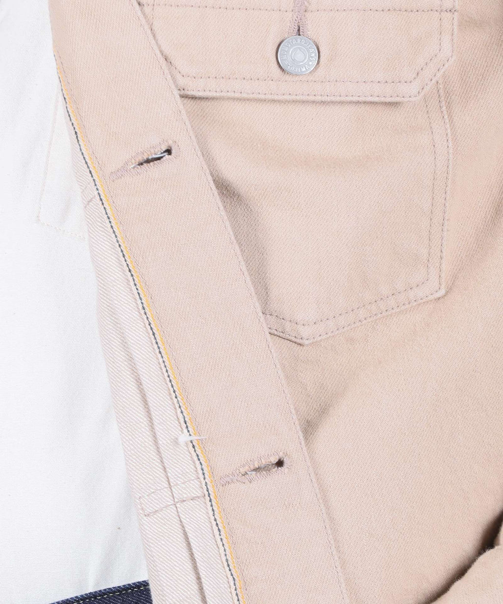 MXGJ1004 "KAKISHIBU" DYING DENIM DOUBLE POCKET JACKET