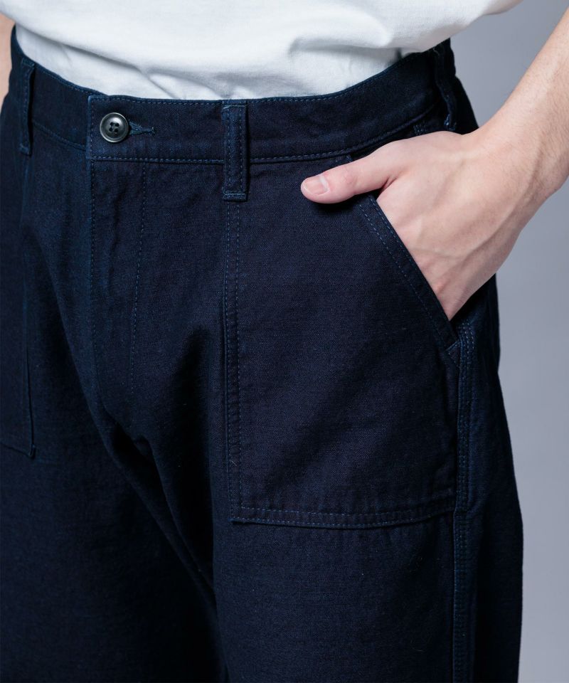 MXPT1004 10.3OZ Indigo Back Satin Baker Pants