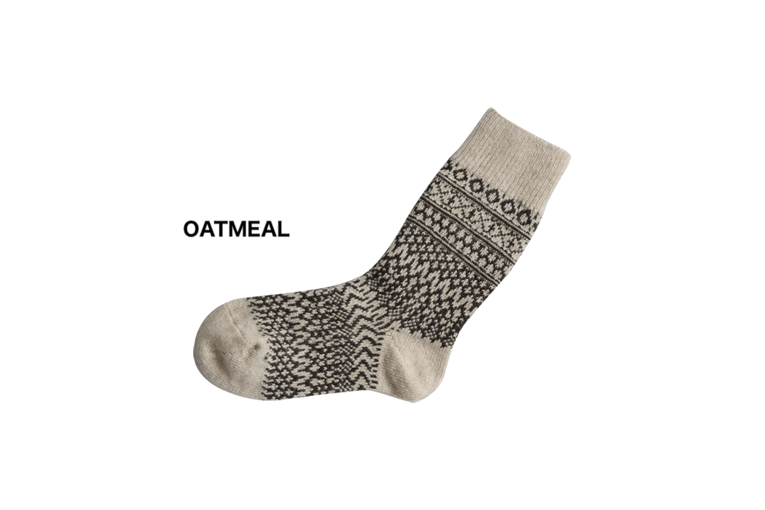 NK0101 WOOL JACQUARD SOCKS