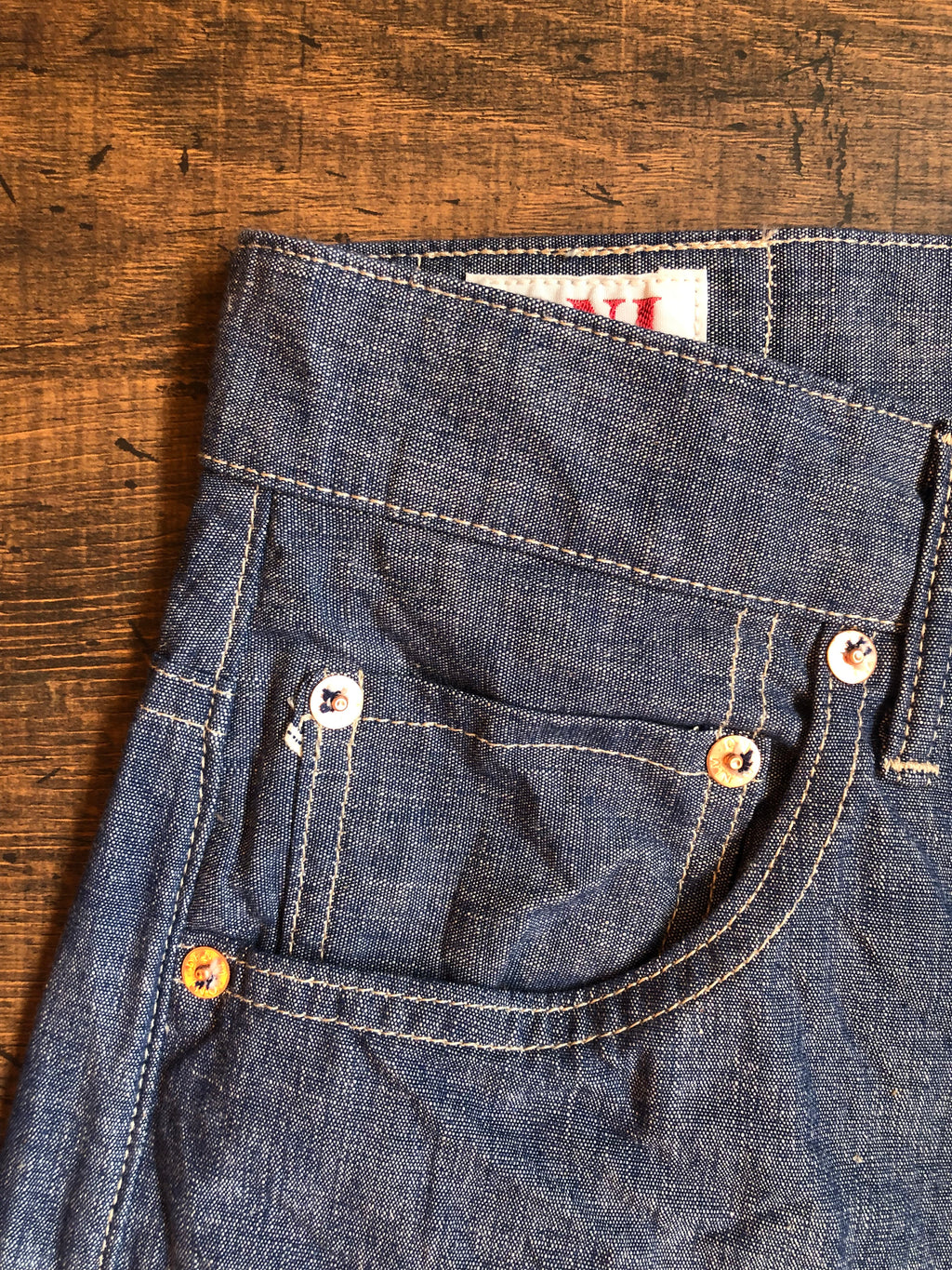 ONI022-SVCH 8.5oz Selvage Chambray Relax Straight