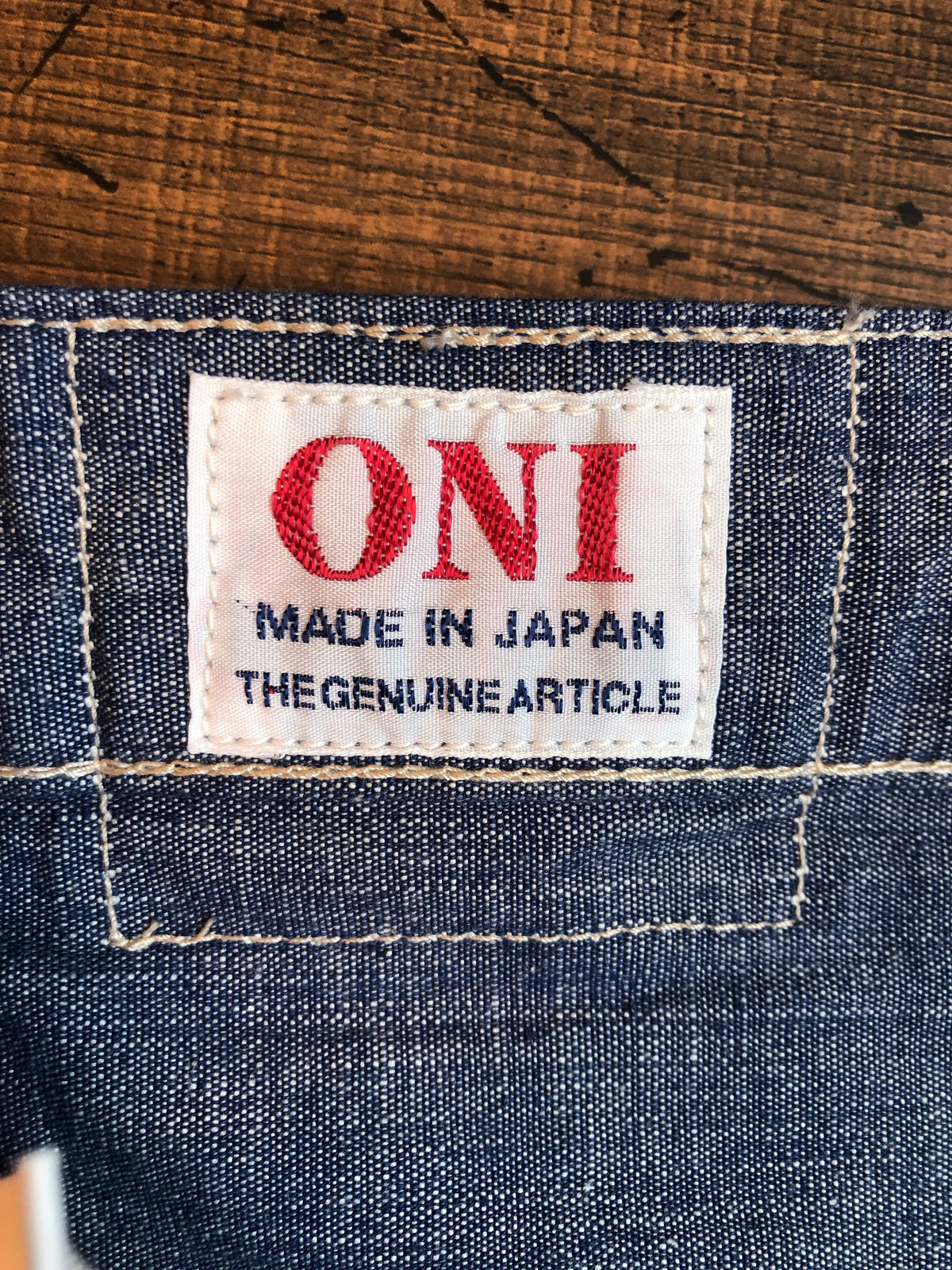 ONI022-SVCH 8.5oz Selvage Chambray Relax Straight