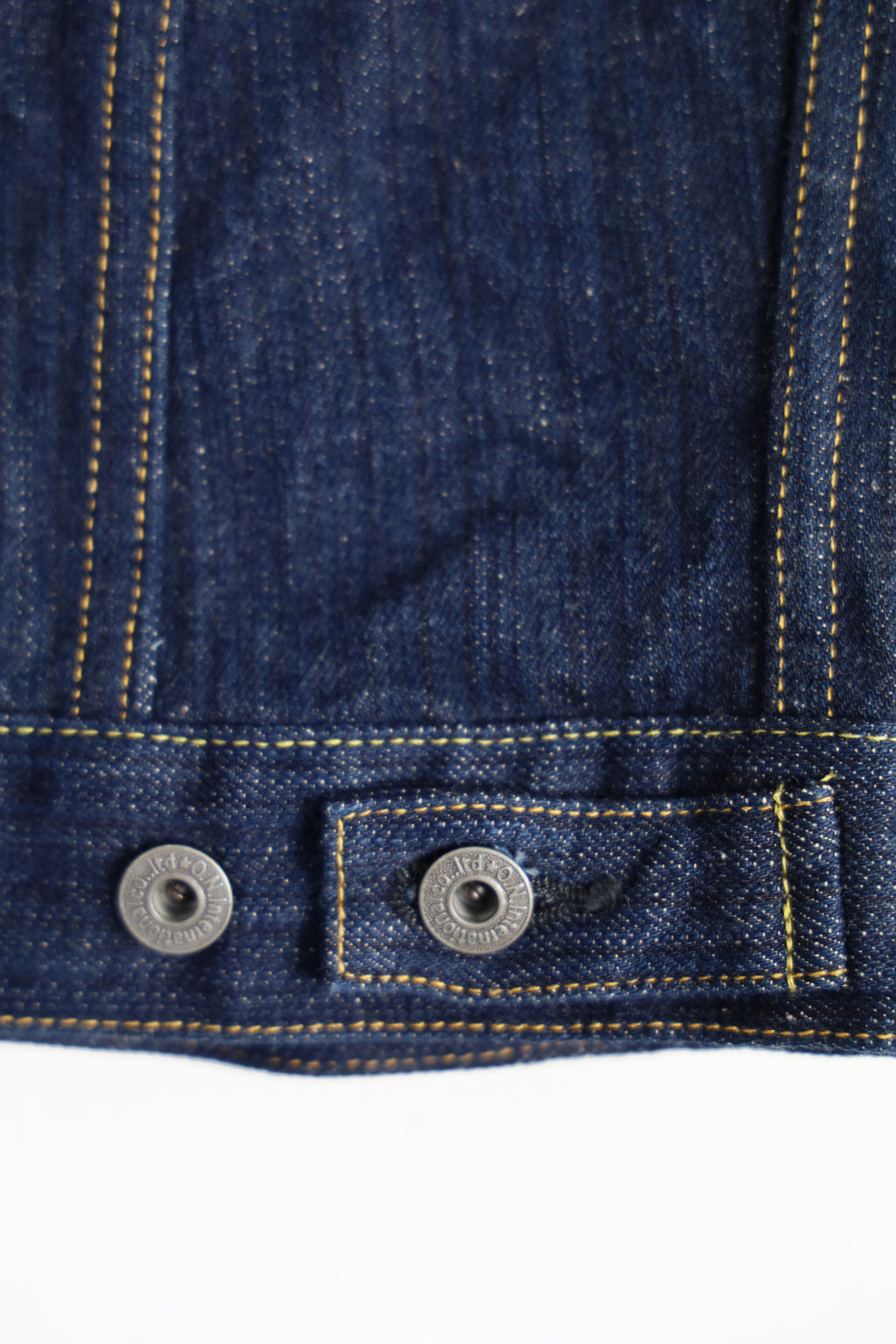 ONI-02527P-KIWAMI 16oz Natural Indigo 3rd Type Jacket with Handwarmers