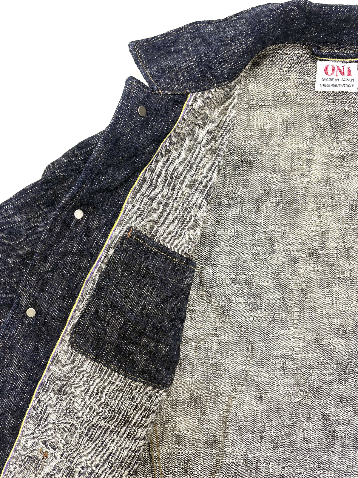 ONI03502-KASURI 17oz ONI Kasuri Denim Coverall