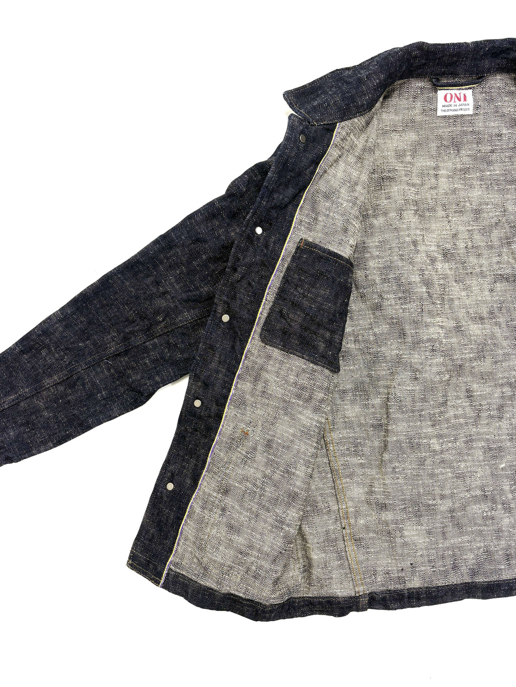 ONI03502-KASURI 17oz ONI Kasuri Denim Coverall
