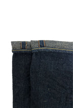 ONI200CCD-GOLV 15oz Crushed Concrete Denim Weft: Grayish Olive Kabuki Selvedge Wide Straight