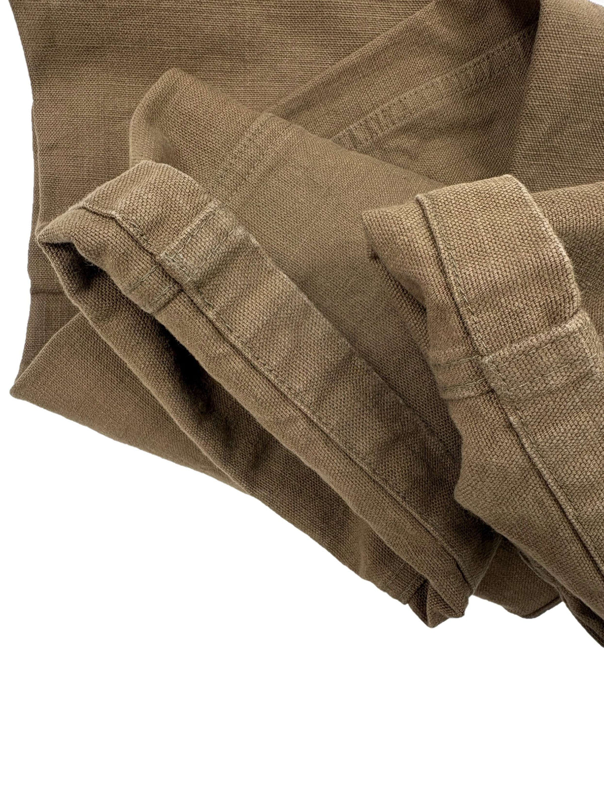 ONI207-HOX-BRK 13oz Sulfur dye Heavy Oxford Brown Khaki Baker Pants