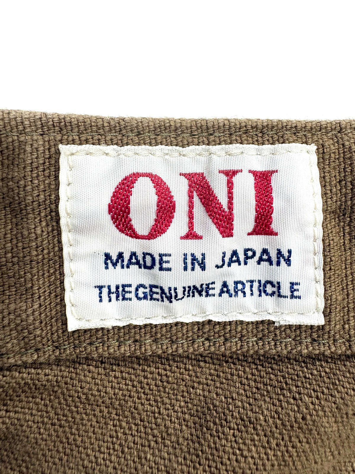 ONI207-HOX-BRK 13oz Sulfur dye Heavy Oxford Brown Khaki Baker Pants