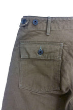 ONI207-HOX-OLB 13oz  Sulfur dye Heavy Oxford Olive Brown Baker Pants