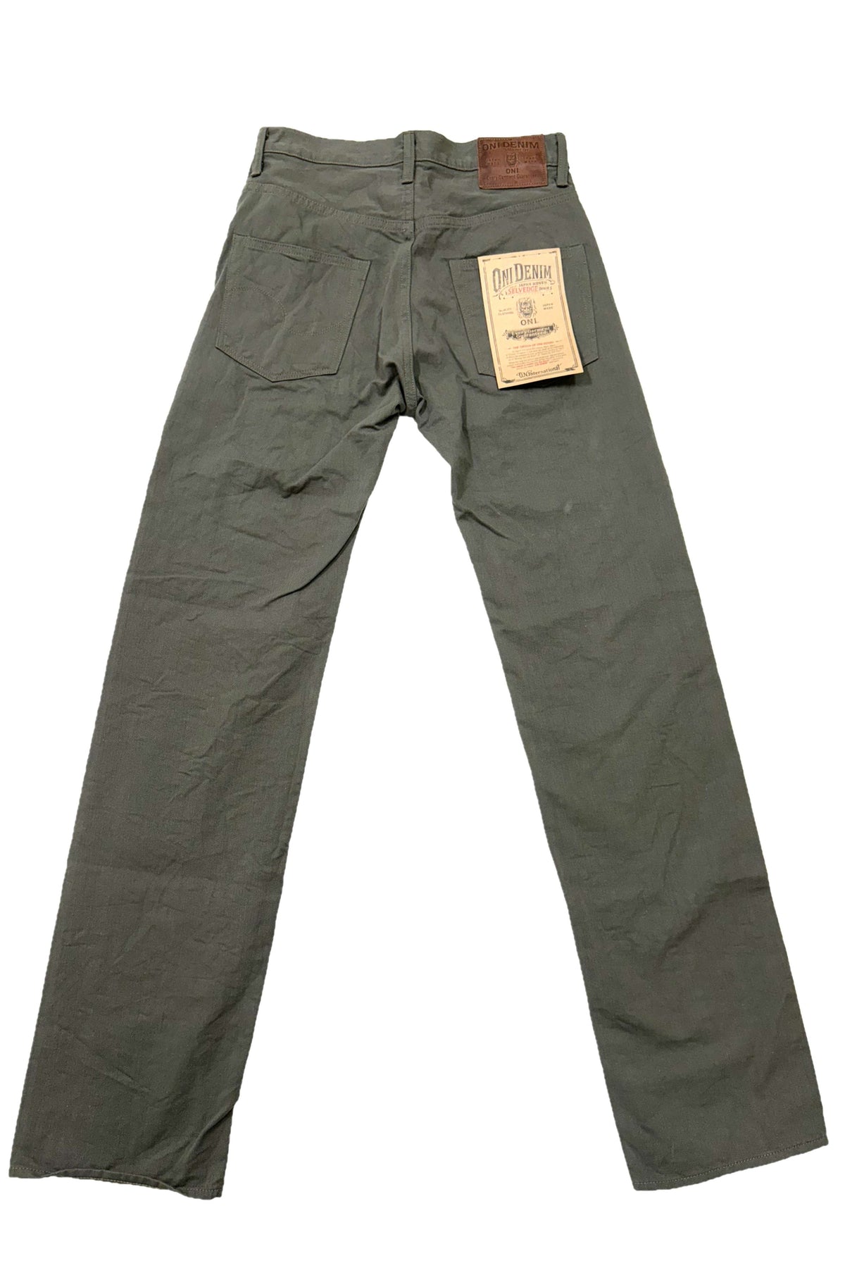ONI266SVC-GOL Selvedge Chino Light Olive Relax Straight