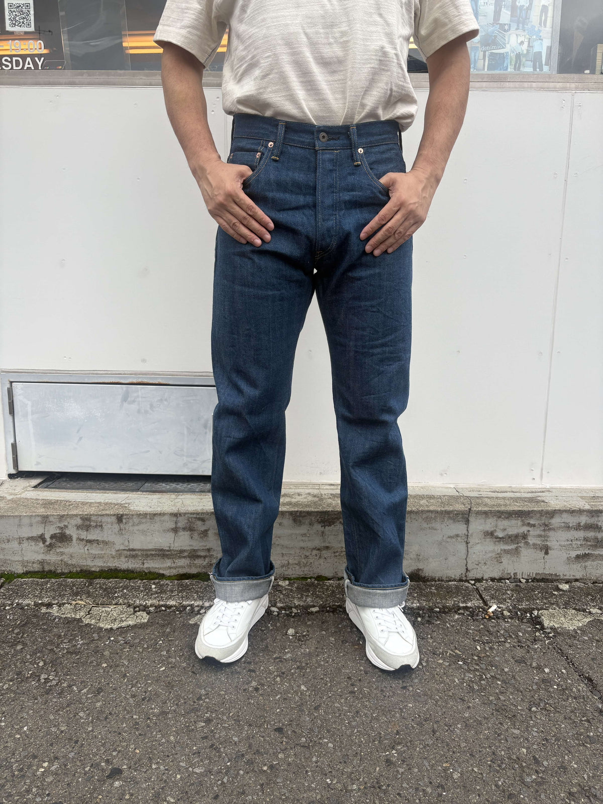 ONI271-OFBD 13.7oz Old Fade Blue Denim Just Right Straight