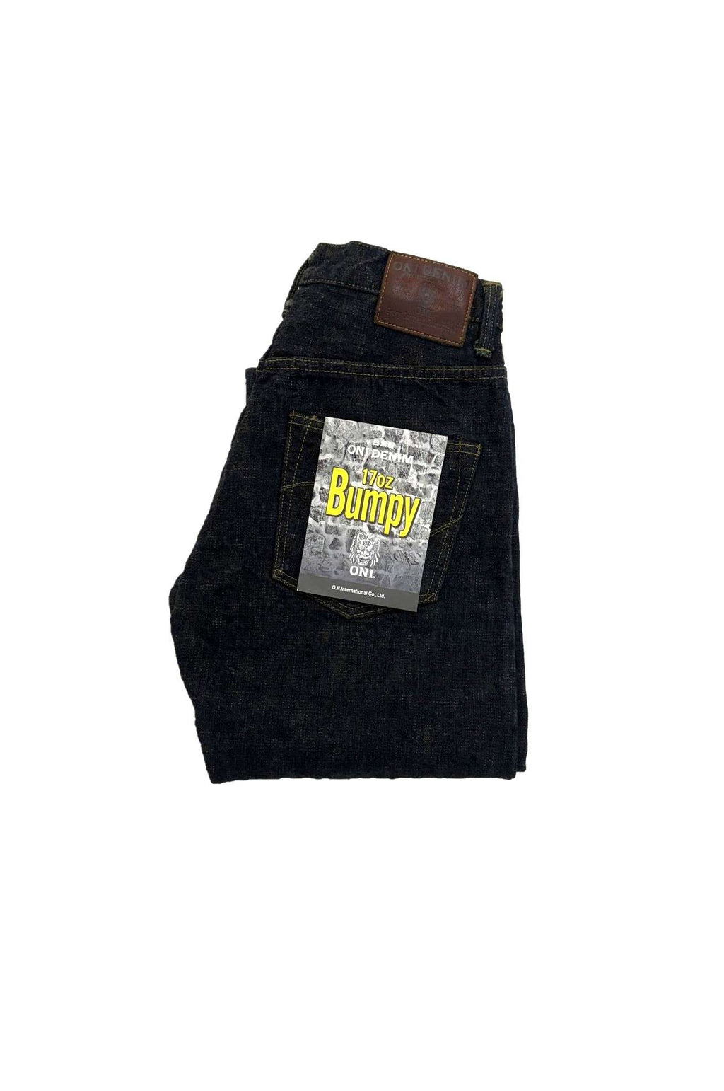 ONI-277Bumpy-草木 (Kusaki) 17oz Bumpy Denim Just Right Straight