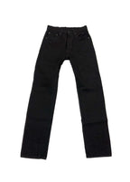 ONI288CCD-BKBK 15oz Crushed Concrete Denim Black x Black Kabuki Selvedge  Regular Straight