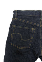 ONI288CCD-GOLV 15oz Crushed Concrete Denim Weft: Grayish Olive Kabuki Selvedge Regular Straight