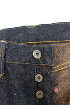 ONI288CCD-MOCA 15oz Crushed Concrete Denim Weft: Moca Regular Straight
