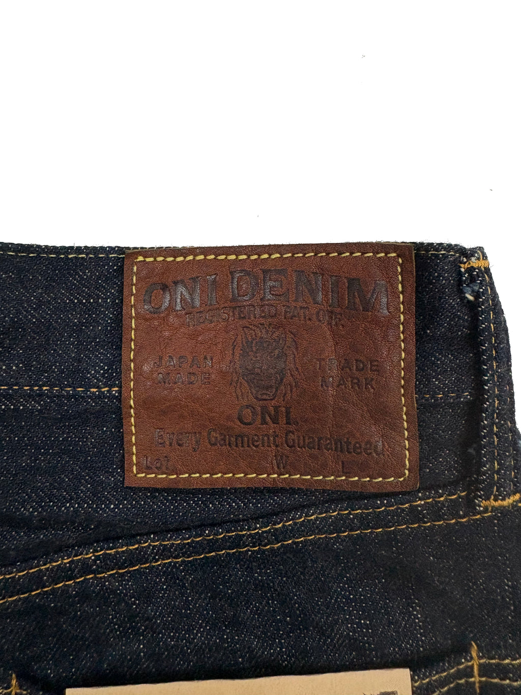 ONI288-GC15 15oz Greencast Denim Regular Straight
