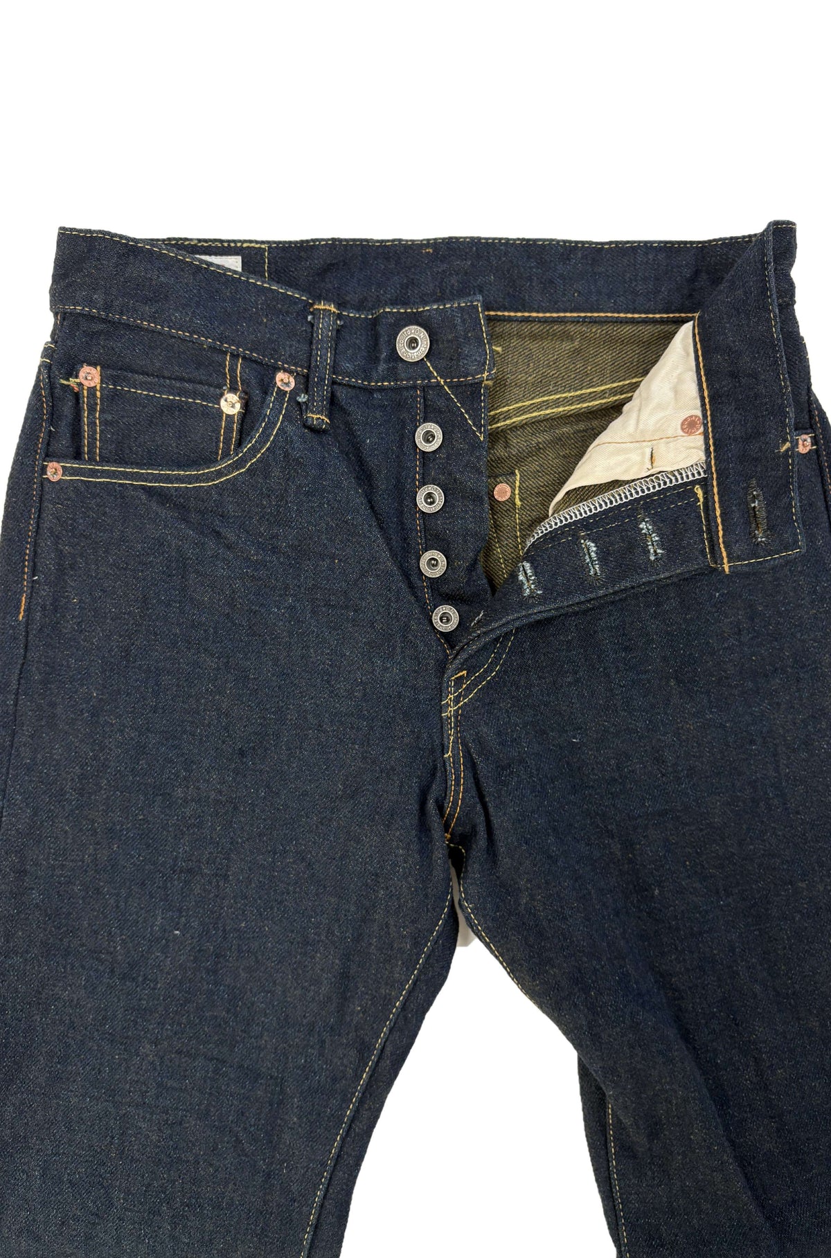 ONI288ZR-OLV 20oz Secret Denim weft Olive  Regular Straight