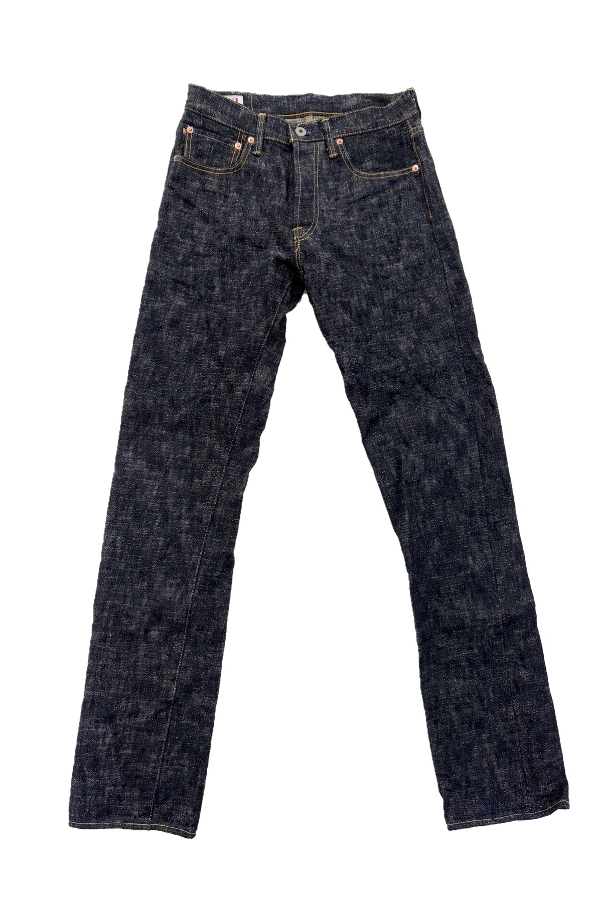 ONI505-KASURI 17oz ONI Kasuri Denim Retro style Regular Straight