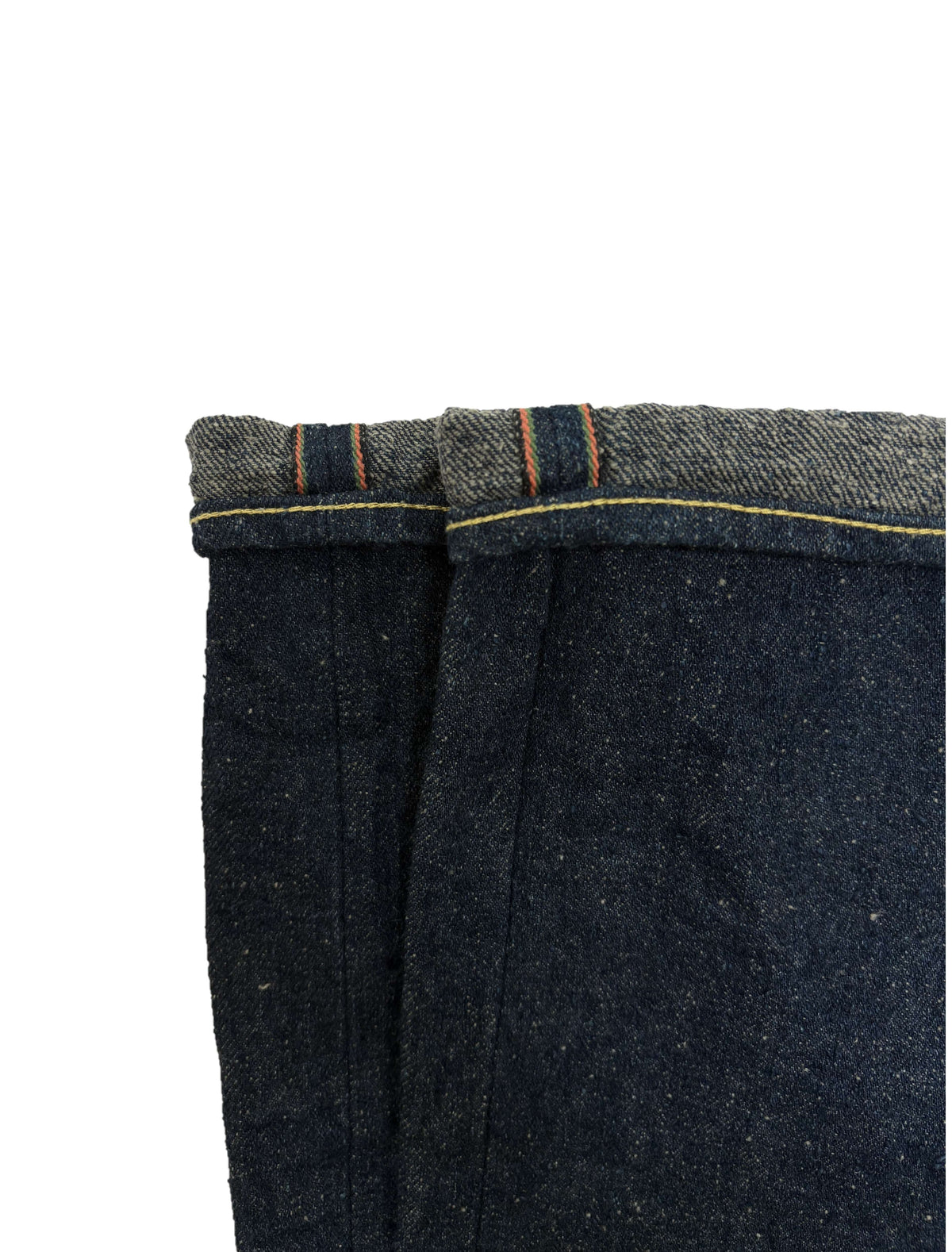 ONI622CCD-GOLV 15oz Crushed Concrete Denim Weft: Grayish Olive Kabuki Selvedge Relax Tapered