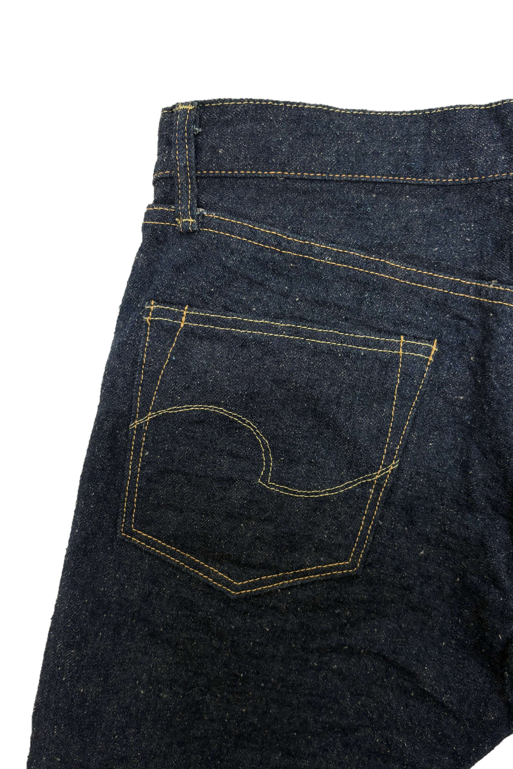 ONI622CCD-GOLV 15oz Crushed Concrete Denim Weft: Grayish Olive Kabuki Selvedge Relax Tapered
