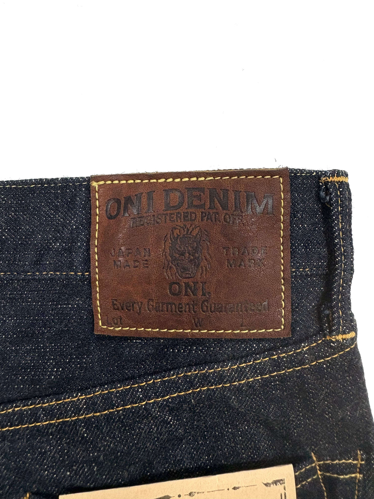 ONI622-GC15 15oz Greencast Denim Relax Tapered